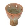 Candlesticks and candle holders - Loren Votive, Brown, Stoneware - CREATIVE COLLECTION
