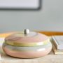 Food storage - Peach Jar w/Lid, Rose, Metal  - BLOOMINGVILLE