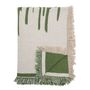 Throw blankets - Haxby Throw, Green, Recycled Cotton - BLOOMINGVILLE MULTIBRAND HOUSE