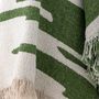 Throw blankets - Haxby Throw, Green, Recycled Cotton - BLOOMINGVILLE MULTIBRAND HOUSE