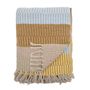 Throw blankets - Isnel Throw, Yellow, Recycled Cotton  - CREATIVE COLLECTION