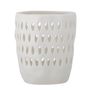 Bougeoirs et photophores  - Matil Photophore, Blanc, Grès  - BLOOMINGVILLE MULTIBRAND HOUSE