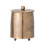 Food storage - Jolee Jar w/Lid, Brass, Stainless Steel  - BLOOMINGVILLE