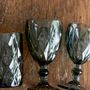 Glass - Asana Wine Glass, Grey, Glass  - CREATIVE COLLECTION