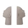 Decorative objects - Baldur Bookend, Grey, Polyresin Set of 2 - BLOOMINGVILLE MULTIBRAND HOUSE