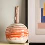 Bougeoirs et photophores - Paula Bougeoir, Orange, Grès - BLOOMINGVILLE MULTIBRAND HOUSE