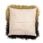 Cushions - Pansy Cushion, Brown, Lambskin Tibetian  - BLOOMINGVILLE