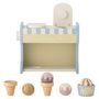 Toys - Vallie Toy Ice Cream Stand, Blue, FSC®100%, Lotus Set of 8 - BLOOMINGVILLE MINI