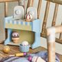Toys - Vallie Toy Ice Cream Stand, Blue, FSC®100%, Lotus Set of 8 - BLOOMINGVILLE MINI