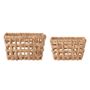 Shopping baskets - Saime Basket, Nature, Water Hyacinth Set of 2 - BLOOMINGVILLE