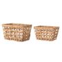 Shopping baskets - Saime Basket, Nature, Water Hyacinth Set of 2 - BLOOMINGVILLE