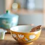 Bowls - Tangier Bowl, Orange, Stoneware - CREATIVE COLLECTION