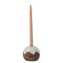 Candlesticks and candle holders - Paula Candle Holder, Brown, Stoneware - BLOOMINGVILLE MULTIBRAND HOUSE