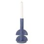 Candlesticks and candle holders - Bess Candle Holder, Blue, Polyresin - BLOOMINGVILLE MULTIBRAND HOUSE