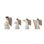 Bougeoirs et photophores  - Abba Bougeoir, Blanc, Polyrésine Set of 4 - BLOOMINGVILLE MULTIBRAND HOUSE