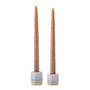 Bougeoirs et photophores - Safie Bougeoir, Rose, Grès Set of 2 - BLOOMINGVILLE MULTIBRAND HOUSE