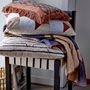 Throw blankets - Roosi Quilt, Blue, Cotton OEKO-TEX®  - BLOOMINGVILLE