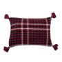 Cushions - Rivel Cushion, Red, Recycled Cotton  - BLOOMINGVILLE