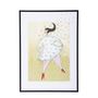 Other wall decoration - Ajo Illustration w/ Frame, Black, Pine  - BLOOMINGVILLE