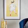 Other wall decoration - Ajo Illustration w/ Frame, Black, Pine  - BLOOMINGVILLE