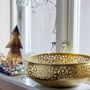 Bowls - Aisha Deco Bowl, Gold, Metal  - BLOOMINGVILLE
