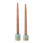 Candlesticks and candle holders - Safie Candle Holder, Green, Stoneware Set of 2 - BLOOMINGVILLE MULTIBRAND HOUSE