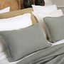 Bed linens - Gaspard glacier washed linen bedspread - MAISON D'ÉTÉ