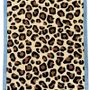 Design carpets - Blue Leopard Tufted Wool Rug - COLORTHERAPIS