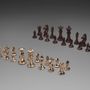Gifts - Cast Bronze Multifaceted Chess Set, 32 pieces - EAGLADOR