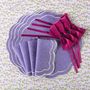 Linge de table textile - Nappe de table Purple Willow ronde ⌀ 210 cm - ROSEBERRY HOME