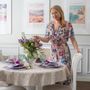 Linge de table textile - Nappe de table Purple Willow ronde ⌀ 210 cm - ROSEBERRY HOME