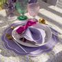 Linge de table textile - Nappe de table Purple Willow ronde ⌀ 210 cm - ROSEBERRY HOME