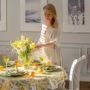 Table linen - Tablecloth Lemonade round - ⌀ 160 cm - ROSEBERRY HOME