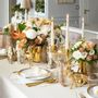 Linge de table textile - Nappe de table Shiny Gold - 130 cm x 250 cm - ROSEBERRY HOME