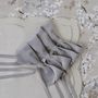 Linge de table textile - Arcs de velours Gray Bows - 6 pièces - ROSEBERRY HOME