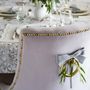 Linge de table textile - Arcs de velours Gray Bows - 6 pièces - ROSEBERRY HOME
