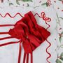 Table linen - Velvet bows Red Bows - 4 pieces - ROSEBERRY HOME