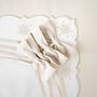 Table linen - Velvet bows Alabaster Bows - 4 pieces - ROSEBERRY HOME