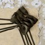 Linge de table textile - Arcs de velours Brown Bows - 6 pièces - ROSEBERRY HOME