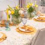 Table linen - Napkin rings Yellow Bows - 4 pieces - ROSEBERRY HOME