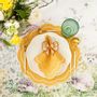 Table linen - Napkin rings Yellow Bows - 4 pieces - ROSEBERRY HOME