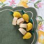 Table linen - Napkin rings Lemon Rings - 6 pieces - ROSEBERRY HOME