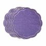 Linge de table textile - Brodé Sets de table Yellow Petali - 6 pièces - ROSEBERRY HOME
