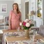 Linge de table textile - La tapis de table dwustronny Roselle & Stripes - ROSEBERRY HOME