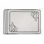 Linge de table textile - Brodé Sets de table Venus - 6 pièces - ROSEBERRY HOME