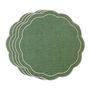 Linge de table textile - Brodé Sets de table Green Petali - 4 pièces - ROSEBERRY HOME