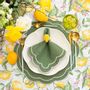Linge de table textile - Brodé Sets de table Green Petali - 4 pièces - ROSEBERRY HOME