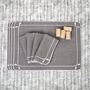 Linge de table textile - Brodé Sets de table Dragonfly - 4 pièces - ROSEBERRY HOME