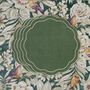 Linge de table textile - Brodé Sets de table Green Petali - 4 pièces - ROSEBERRY HOME