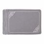 Linge de table textile - Brodé Sets de table Infinity - 4 pièces - ROSEBERRY HOME